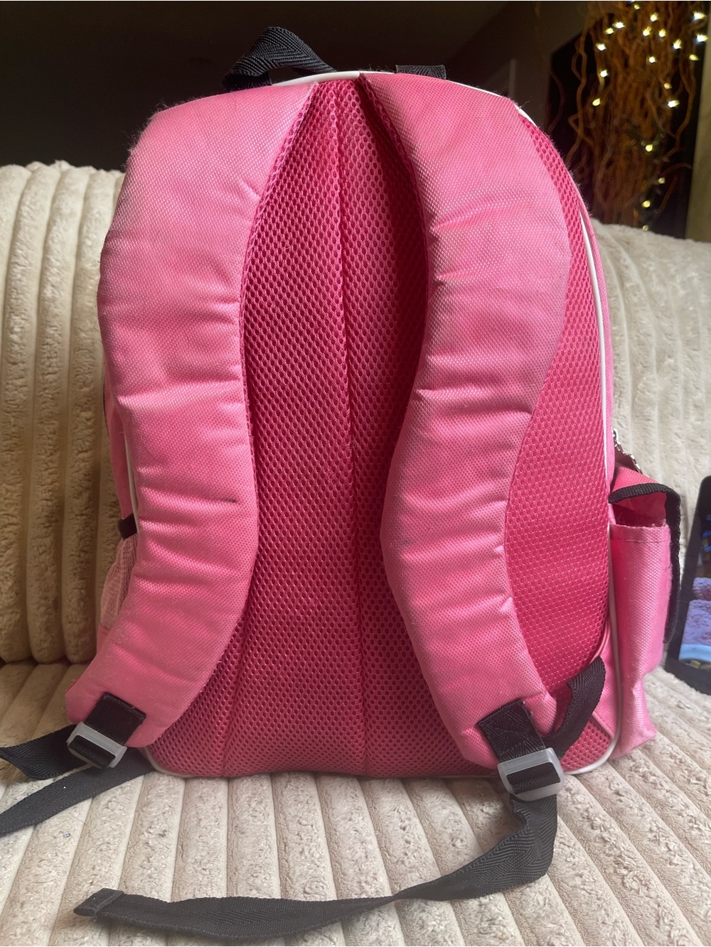 Sanrio Hello Kitty Pink Backpack Girls School Bag Polka Dot Bow Zip - Picture 3 of 7